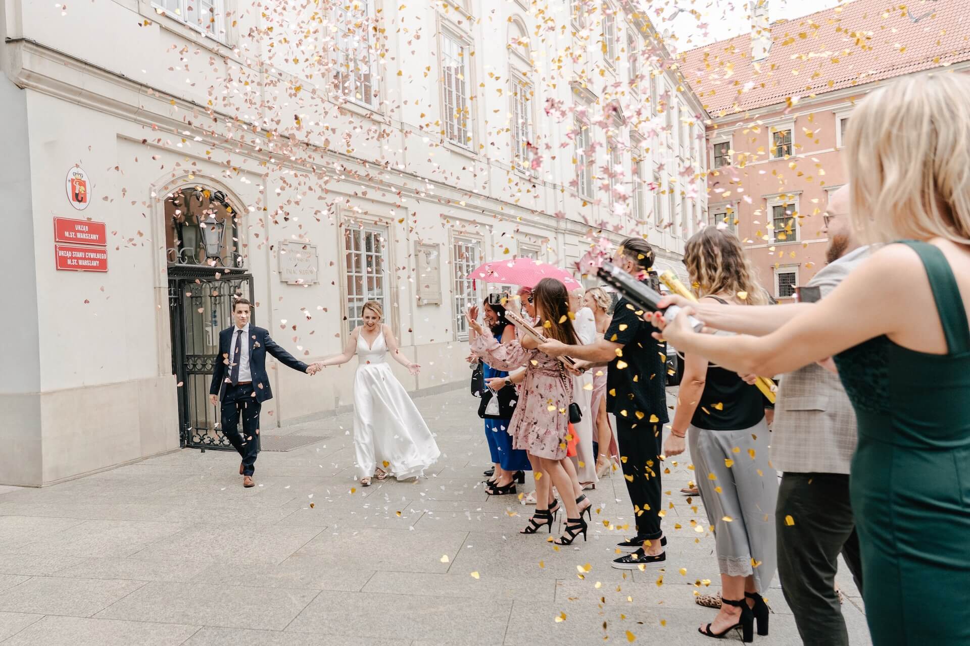 Konfetti na ślub – just married Warszawa